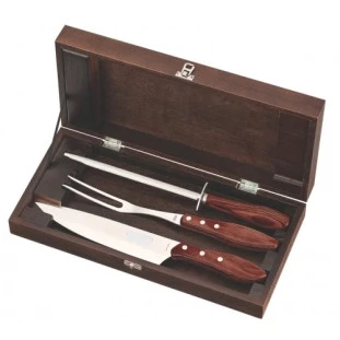 Kit para Churrasco em Madeira e Aço Inox com 4 Peças - Tramontina