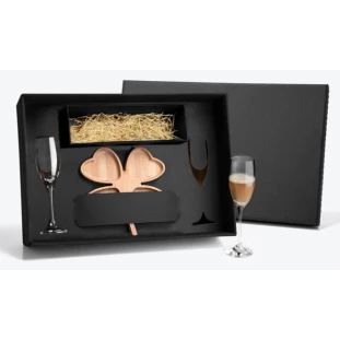 Kit Petisco e Champagne / Espumante - 3 Peças