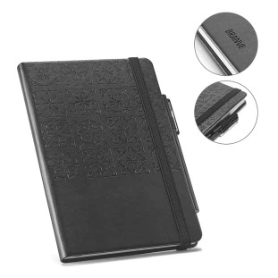 Caderno A5 Capa Dura Imitação de Pele TILES