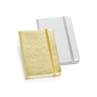 Caderno Capa Dura Em Tecido Sintético Tipo Couro Não Pautado HILST.