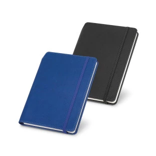 Caderno Capa Dura Tecido Sintético Tipo Couro MORIAH. 