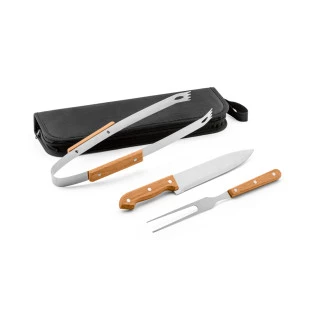 Kit Churrasco 4 peças GARLIC. 