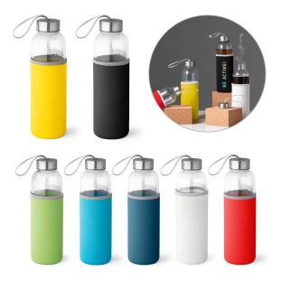 Squeeze Vidro e Aço Inox 520ml RAISE. 