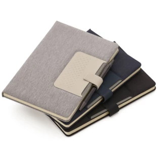 Caderno Com Porta Caneta