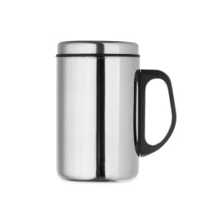 Caneca em Aço Inox com Parede Dupla 350ml