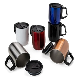  Caneca Inox Parede Dupla 400ml