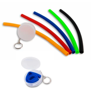 Canudo de Silicone com Estojo