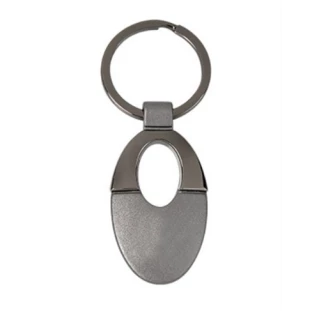 Chaveiro em Metal Onix Fosco e Cromado