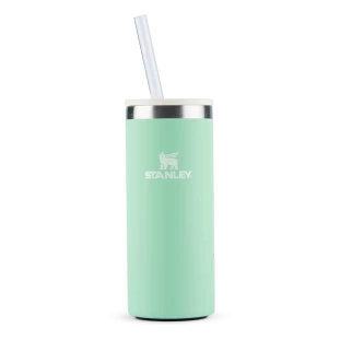 Can Cooler Slim com canudo Pistachio | 296ML