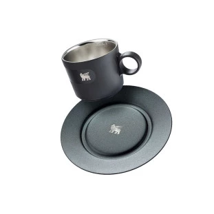 Caneca Daybreak Cappuccino com Pires Stanley Matte Black | 192ML