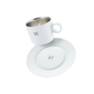 Caneca Daybreak Cappuccino com Pires Stanley Pale Stone | 192ML