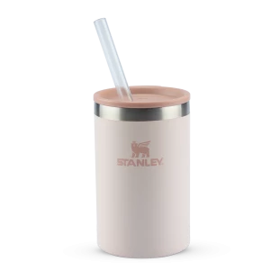 Can Cooler com canudo Rose Quartz | 296ML