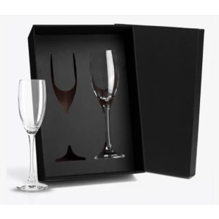 Jogo de Taças de Vidro para Champagne / Espumante 140ml - 2 Peças