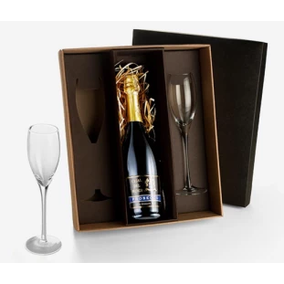 Jogo de Taças para Champagne / Espumante 140ml com Espaço para Garrafa