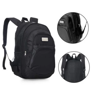 MOCHILA PRETA EM POLYESTER 1680D / 600D
