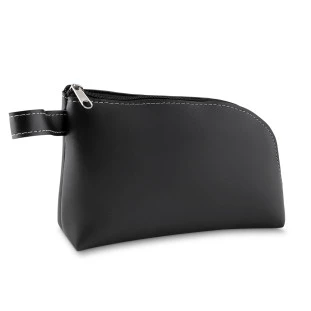 Necessaire de Tecido Sintético Tipo Couro