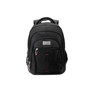 Mochila Executiva Nylon com  detalhes vermelho