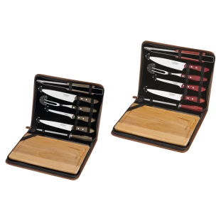 Kit Churrasco em Aço Inox Cabo Polywood 8 Peças - Tramontina