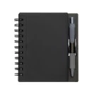 CADERNO PLÁSTICO COM CANETA