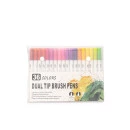 KIT CANETINHAS PONTA DUPLA 36 CORES 