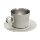 Caneca Daybreak Cappuccino com Pires Ash Bronze | 192ML