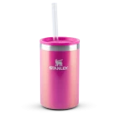 Can Cooler com canudo Stanley Dazzle Pink Shimmer | 296ML