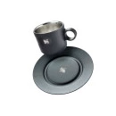 Caneca Daybreak Cappuccino com Pires Stanley Matte Black | 192ML
