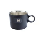 Caneca Daybreak Cappuccino com Pires Stanley Matte Black | 192ML