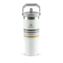 Tumbler Térmico Flip Straw Varsity Cream Ash Stripes | 887ml