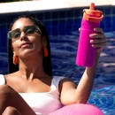 Garrafa Térmica Aerolight Flip Straw Heat Wave Vivid Violet | 710ML