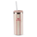 Can Cooler Slim com canudo Peach Whip Cabana Gloss | 296ML