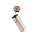 Can Cooler Slim com canudo Peach Whip Cabana Gloss | 296ML