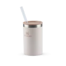Can Cooler com canudo Rose Quartz | 296ML