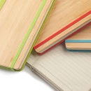 Caderno Capa em Bambu e PU extra