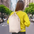Sacola/Mochila em algodão 450g/m2 (42x35x14,5cm) extra