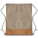 Sacola/Mochila em Poliéster 600D e Cortiça (34x38x9cm) extra