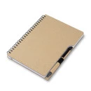 Caderno Capa em Papelão Reciclado c/ Caneta extra
