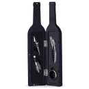 KIT VINHO PLÁSTICO RESISTENTE 4 PEÇAS  FORMATO GARRAFA 