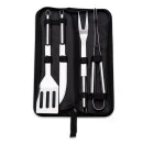 KIT CHURRASCO 4 PEÇAS INOX C/ ESTOJO 