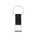 CHAVEIRO DE METAL C/ COURO 