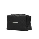 NECESSAIRE PUFF MATELASSÊ C/ DETALHE PRATA 