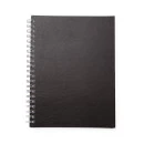 CADERNO C/ CAPA DE COURO SINTÉTICO 21 X 28 CM 
