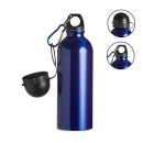 SQUEEZE INOX 500ML C/ BICO E MOSQUETÃO-AZU