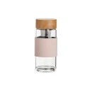 GARRAFA EM VIDRO BOROSSILICATO 400ML COM INFUSOR