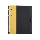 CADERNO FICHÁRIO DE COURO SINTÉTICO