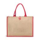 SACOLA DE JUTA COM BOTÃO