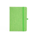 CADERNETA EM LINHO COM PORTA CANETA