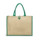 SACOLA DE JUTA COM BOTÃO