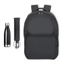 KIT MOCHILA, GUARDA-CHUVA E GARRAFA - 3 PÇS