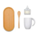 KIT PARA CAFÉ COM VELA AROMATIZADA - 4 PÇS